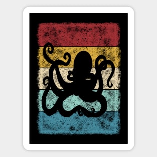 Retro never dies kraken octopus design Magnet